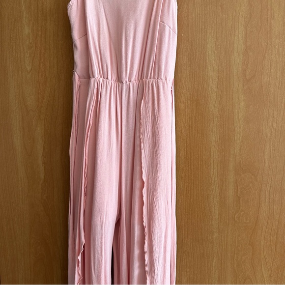Pink Ankle Length Flowy Jumpsuit - Picture 6 of 8